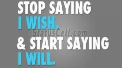 stop saying i wish