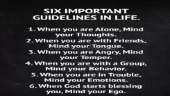 Guidelines for Life- Inspirational