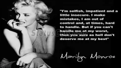 Marilyn Monroe Love attitude quote