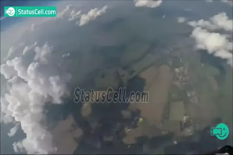 Skydiving with Indian Flag Video Status