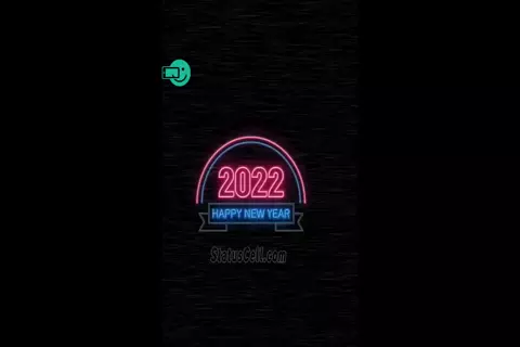 Happy New Year 2022 Neon Lights
